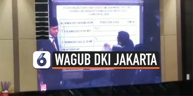 VIDEO: Riza Patria Terpilih Jadi Wakil Gubernur DKI Jakarta