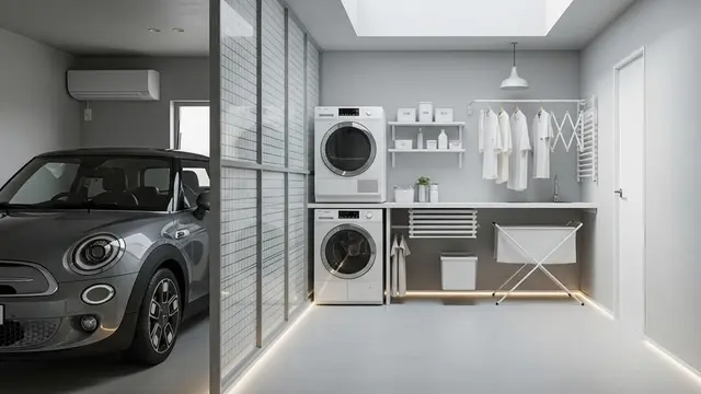 Model Rumah Mungil Tapi Muat Ruang Cuci Jemur Semi-Terbuka