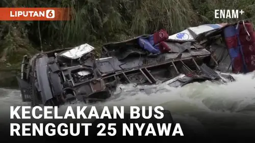 VIDEO: Tragedi Memilukan Di Cajamarca, Kecelakaan Bus Tewaskan 25 Orang