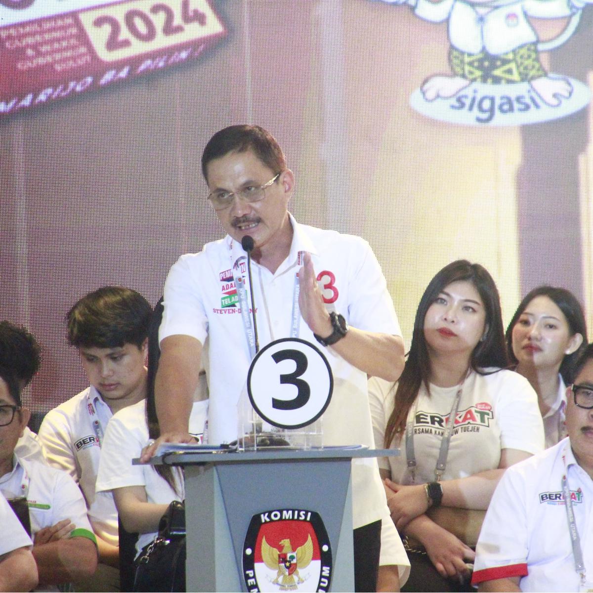 Steven Kandouw dan Alfred Denny Tuejeh Saat Debat Ketiga Pilgub Sulut