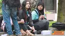 Citizen6, Yogyakarta: Para Mahasiswa UGM Yogyakarta, sedang berdiskusi tentang workshop Citizen6, sambil makan siang. (Pengirim: Ady Permadi)