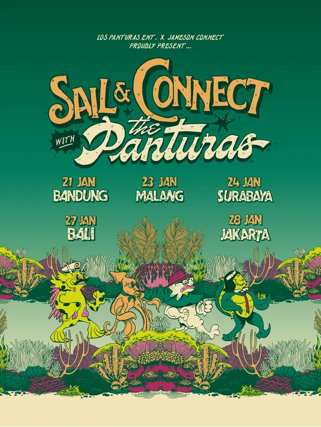 The Panturas Siap Jalani Tur 5 Kota Bertajuk Sail & Connect, Kolaborasi dengan Kolektif-Kolektif Lokal. (ist)