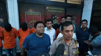 Polisi rilis 6 tersangka baru penygeroyok Haringga Sirla (Liputan6.com/Huyogo Simbolon)