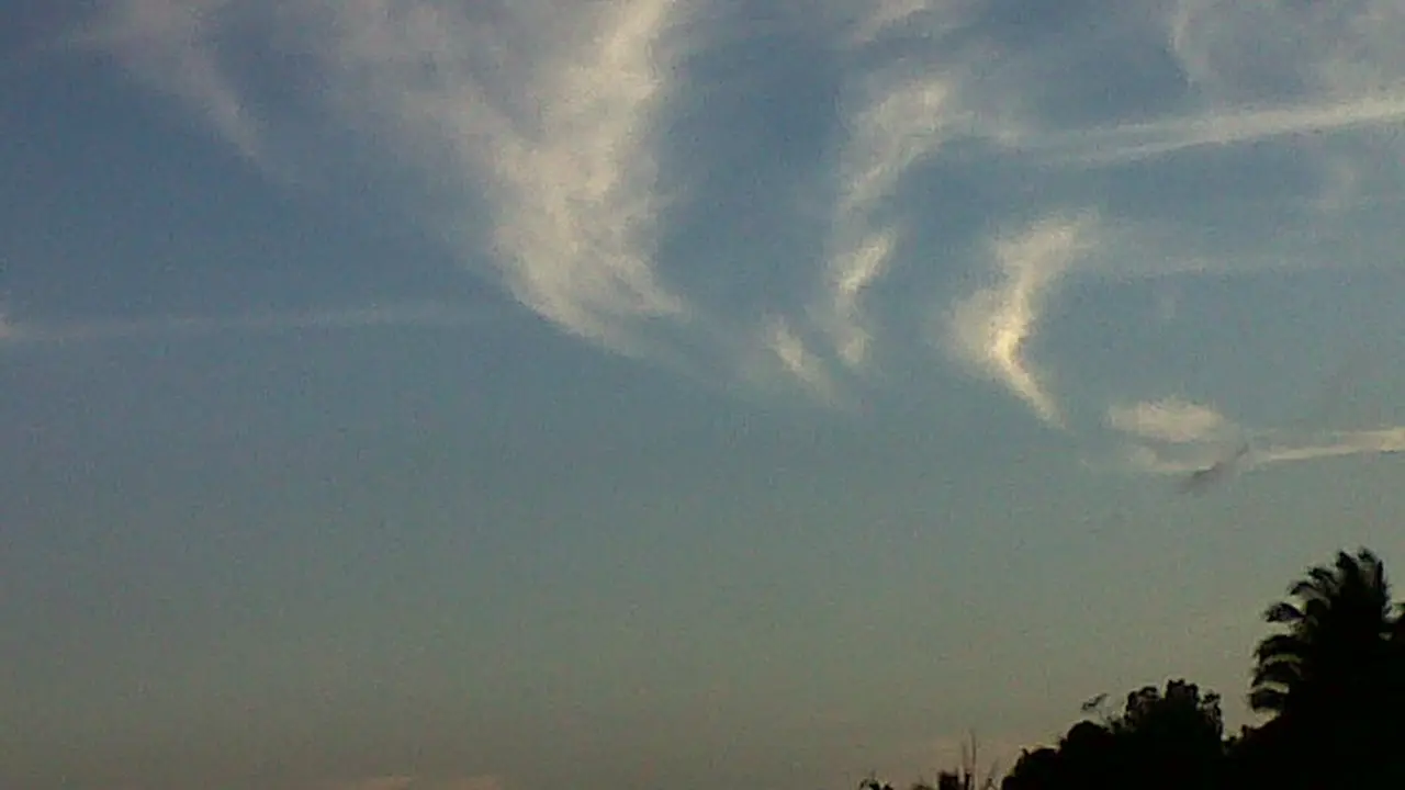 Awan berbentuk lafaz Allah
