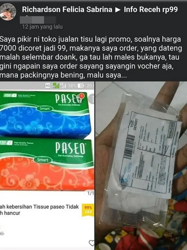 kena zonk belanja diskonan