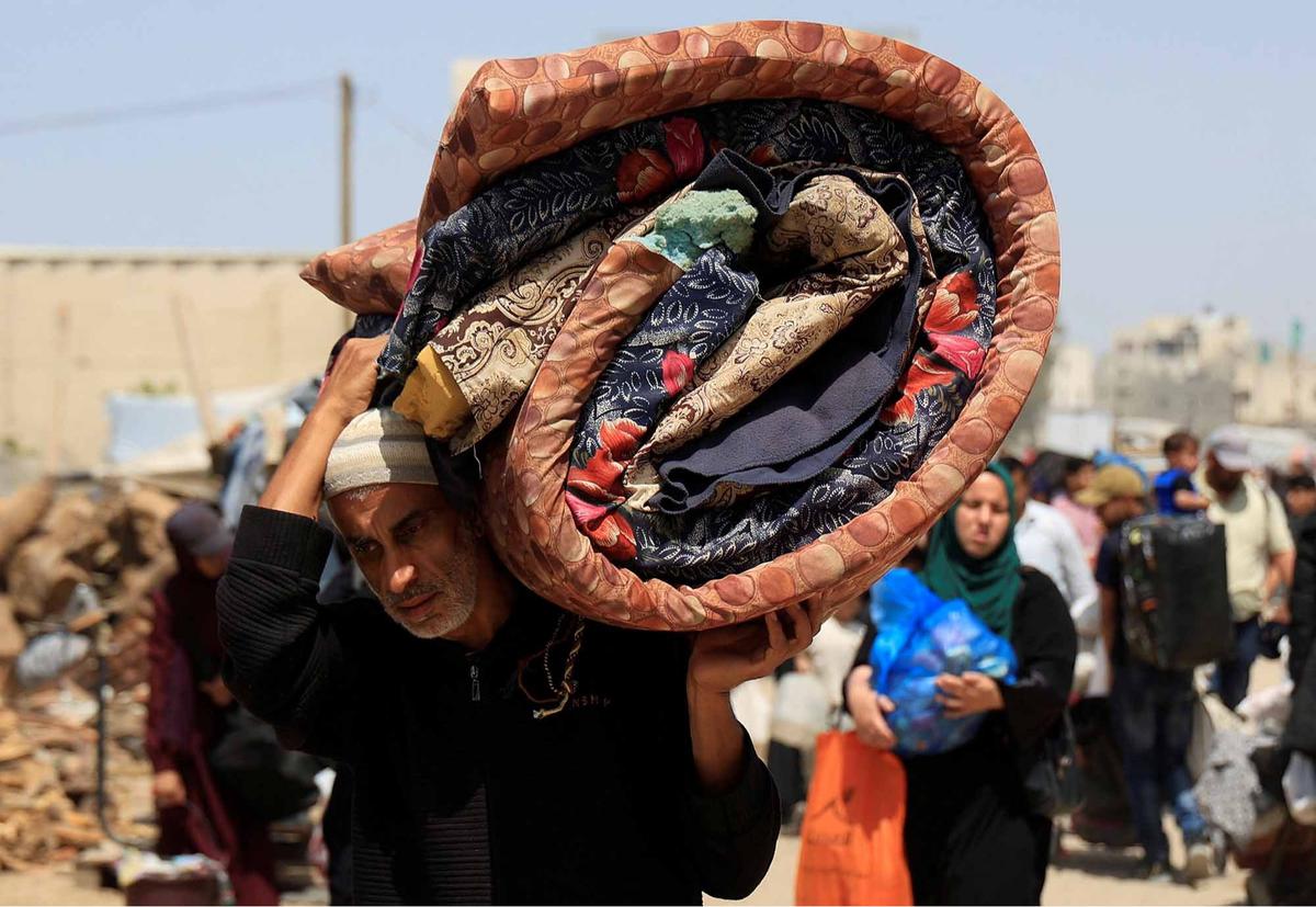 FOTO:  Militer Israel Perintahkan Warga Gaza Mengungsi