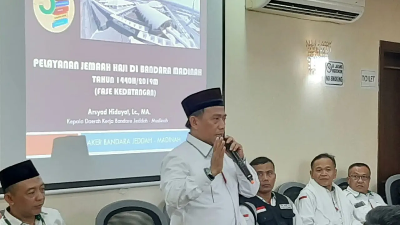 Kepala Daerah Kerja Bandara Jedah-Madinah, Arsyad Hidayat. Darmawan/MCH