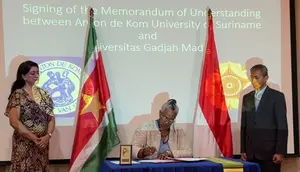 50 Tahun Hubungan Indonesia-Suriname Diwarnai Penandatanganan MoU UGM-AdeKUS