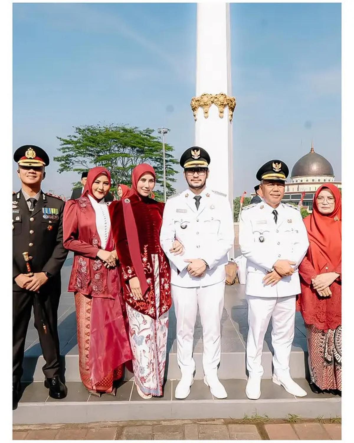 7 Potret Syahnaz Sadiqah di Upacara HUT ke-80 RI, Perdana sebagai Istri Bupati