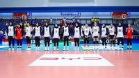 Timnas voli putri Indonesia pada putaran pertama SEA V League 2025 di Korat Chatchai Hall, Nakhon Ratchasima, Thailand. (foto: Thailand Volleyball Association)