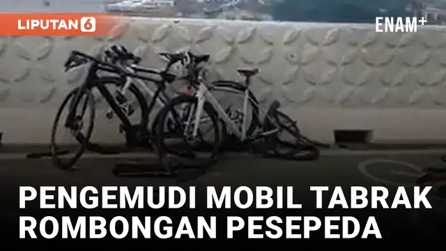 Ngeri! Pengemudi Tabrak Rombongan Pesepeda di Jembatan Baruyungan PIK