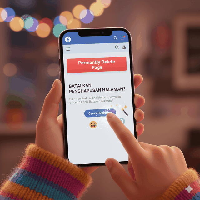 Membatalkan Penghapusan Halaman Facebook