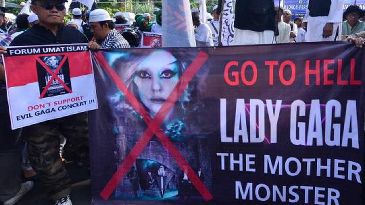 Demo FPI tolak konser Lady Gaga