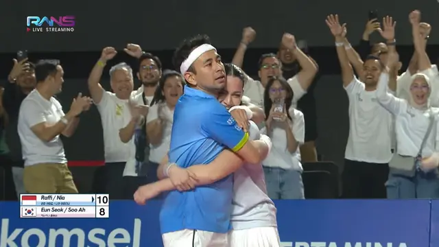 Raffi-Nia kalahkan Eun Seok-Soo Ah. (credit:youtube.com/@RansEntertainment)