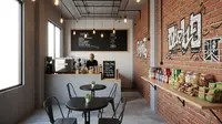 Desain Warung Jajanan Kekinian di Rumah Dengan Konsep Cafe Mini (Sumber: gemini.com)