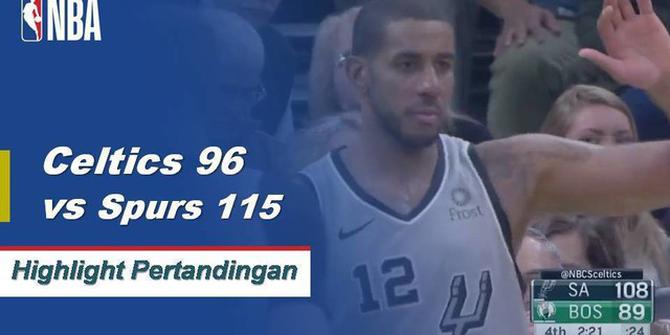 Cuplikan Pertandingan NBA : Spurs 115 vs Celtics 96