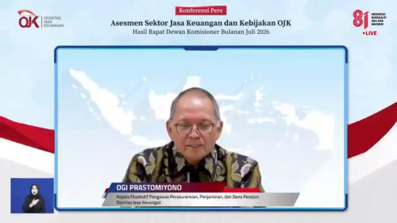 OJK: Aset Industri Asuransi Tembus Rp 1.184,72 Triliun