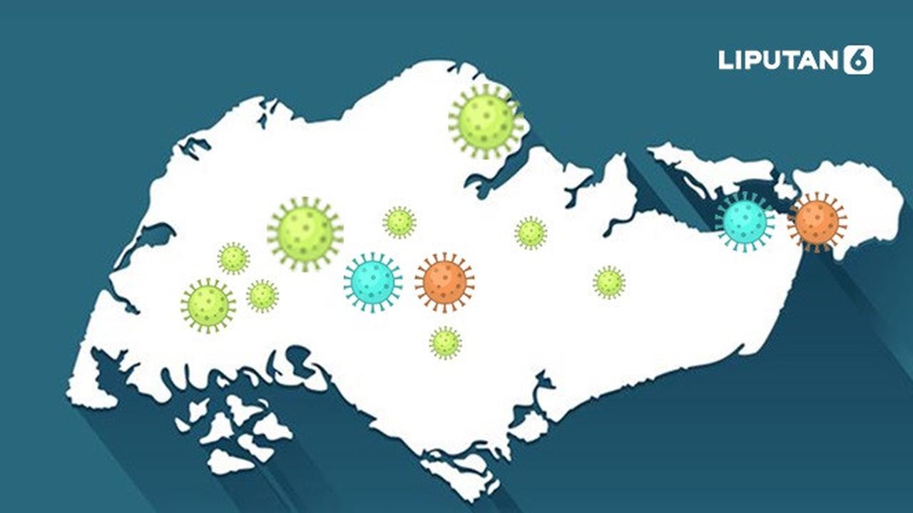 Banner Infografis Waspada Lonjakan Kasus COVID-19 di Singapura. (Foto: Freepik)