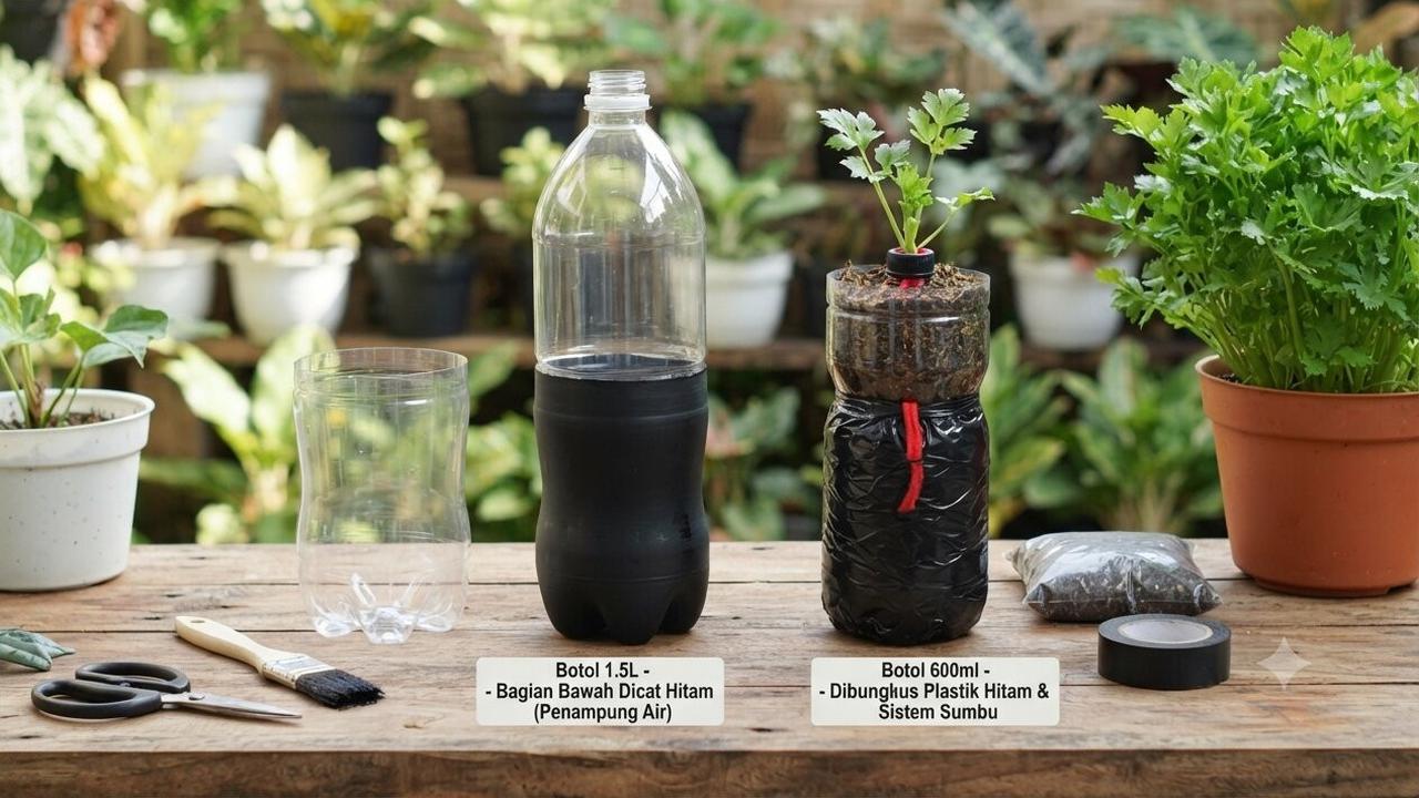 Cara Menanam Seledri di Botol Bekas agar Tumbuh Rimbun