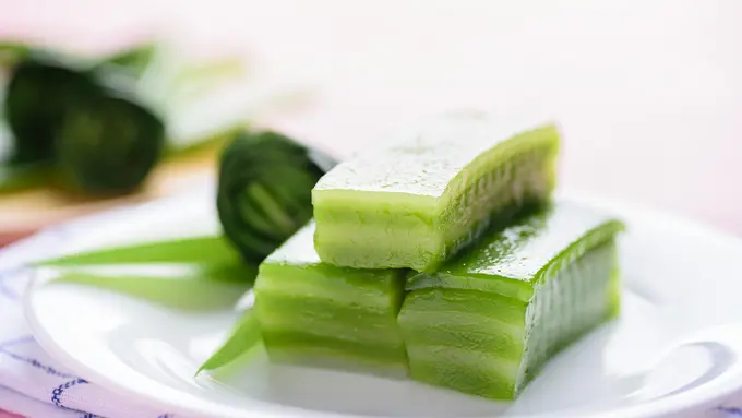 resep kue lapis pandan kukus