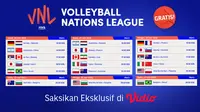 Nonton Keseruan Streaming Men’s Volleyball Nations League 24-26 Juni Live Vidio