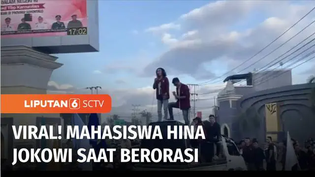 Seorang Mahasiswa Universitas Negeri Gorontalo diperiksa polisi, karena dianggap menghina presiden saat orasi demo menolak kenaikan BBM. Setelah diperiksa, mahasiswa bernama Yunus Pasau itu diperbolehkan pulang.