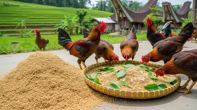 Pakan Ternak Ayam Tanpa Modal yang Mudah Didapat