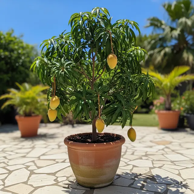 Pohon Mangga Chokanan di Pot (Gemini AI)