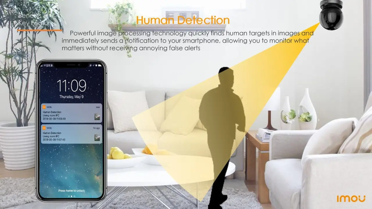 IMOU Ranger 2S Bisa Mengcover 360 Derajat dengan IA Human Detection