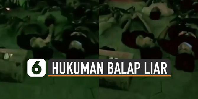 VIDEO: Cara Unik Polisi Menghukum Pelaku Balap Liar