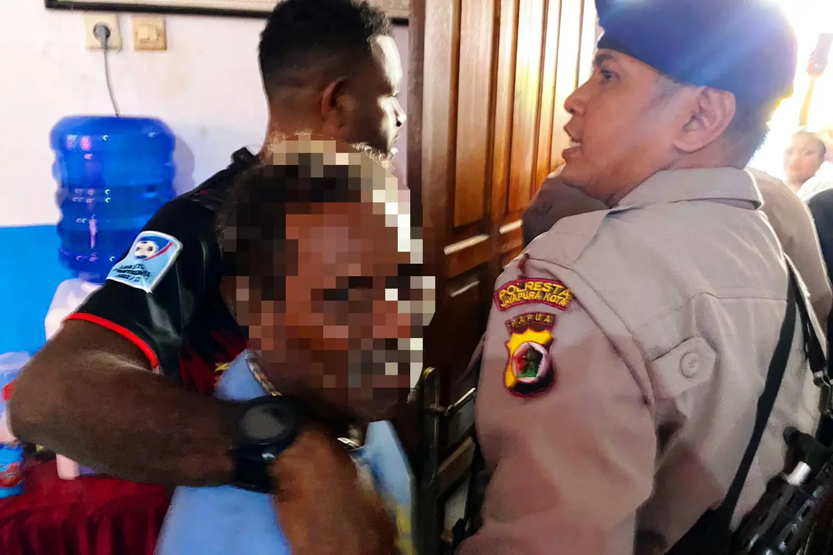 BN yang diamankan kepolisian atas dugaan pelecehan seksual yang dilakukan di kamar mandi sekolah SD di Distrik Jayapura Selatan, Kota Jayapura Papua (Humas Polresta Jayapura Kota)