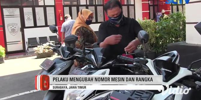 VIDEO: Polda Jatim Ringkus Tiga Komplotan Pencuri Sepeda Motor