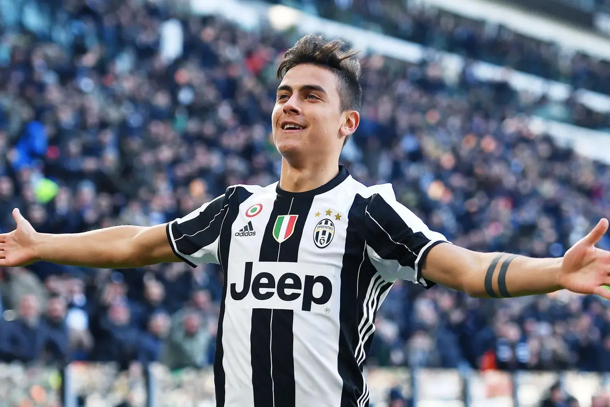 Striker Juventus Paulo Dybala (Alessandro Di Marco/ANSA via AP)