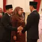 Djoko Setiadi saat dilantik Jokowi sebagai Kepala Badan Siber dan Sandi Nasional di Istana Merdeka, Jakarta, Rabu (3/1). (Liputan6.com/Pool/Kurniawan)