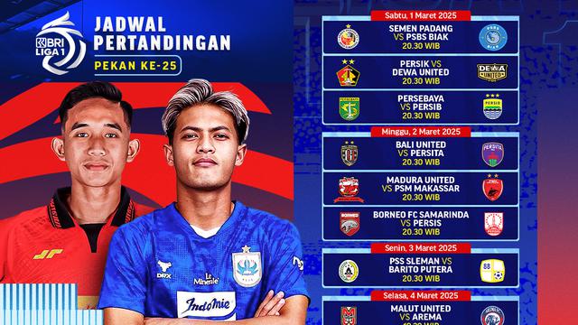 Jadwal Live Streaming BRI Liga 1 2024/25 di Vidio Pekan Ini