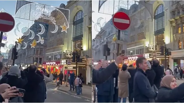 Potret Pertama Kali London Sambut Meriah Bulan Ramadhan, Diterangi Ribuan Lampu