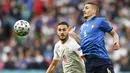 Peran Verratti yang sangat vital di lini tengah membuatnya menjadi salah satu pemain kunci dalam keberhasilan Italia menyabet titel juara Piala Eropa. (Foto:AP/Andy Rain)