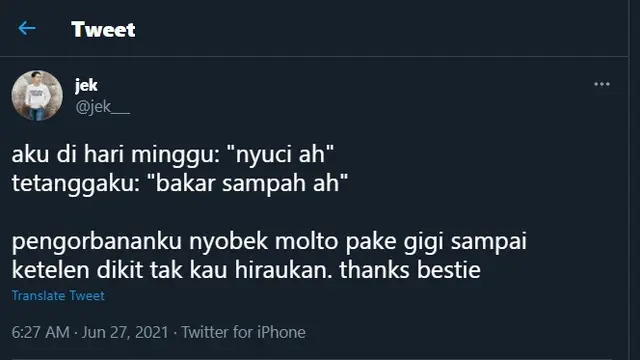7 Cuitan Sedih Netizen di Hari Minggu Karena Ulah Tetangga Ini Kocak