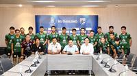 Timnas Thailand U-23 proyeksi Asian Games 2018. (Bola.com/Dok. FA Thailand)