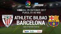 La Liga 2017-2018 Athletic Bilbao Vs Barcelona (Bola.com/Adreanus Titus)