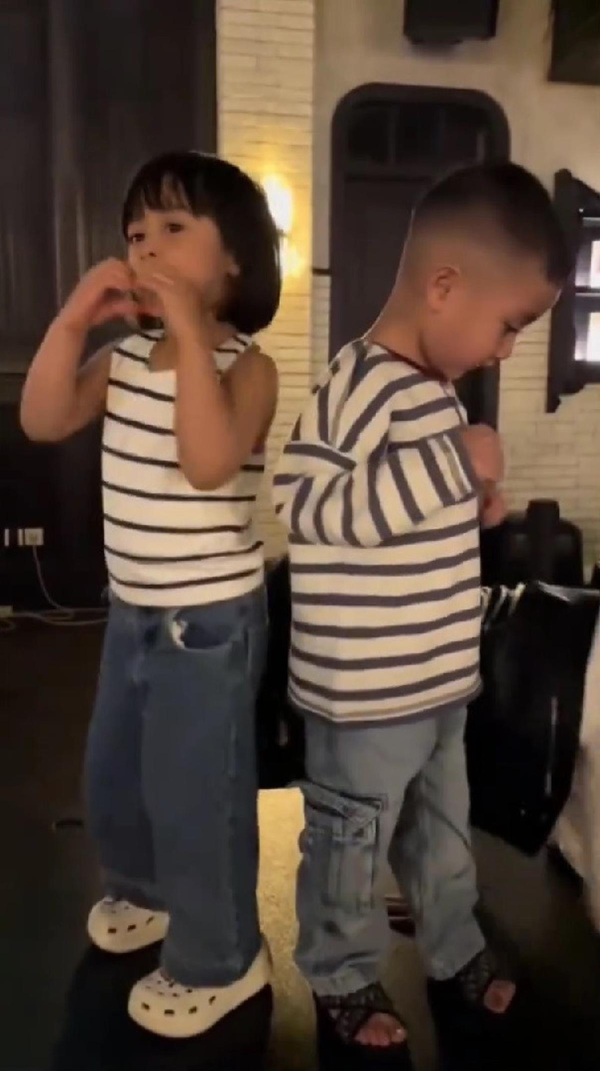 Momen Menggemaskan Rayyanza dan Nuna Anak Caca Tengker Joget Velocity, Ikuti Tren Bak Remaja