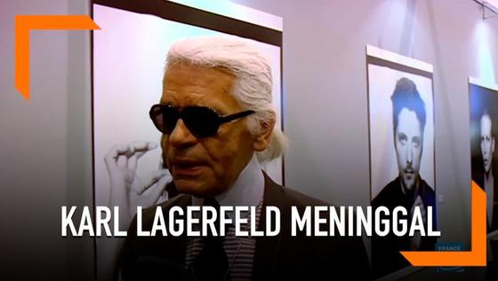 VIDEO: Desainer Kondang, Karl Lagerfeld Meninggal