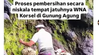 Upacara Penyucian Kembali Gunung Agung Digelar Usai Turis Korea Selatan Ditemukan Meninggal