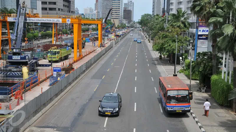 20151224-Libur Panjang, Lalin Sudirman-Thamrin Lengang-Jakarta