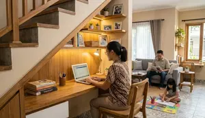 6 Ide Pocket Office untuk Rumah Tanpa Ruang Kerja, Solusi Minimalis yang Nyaman