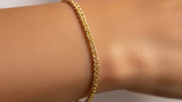Gelang Rantai Singapura Tipis