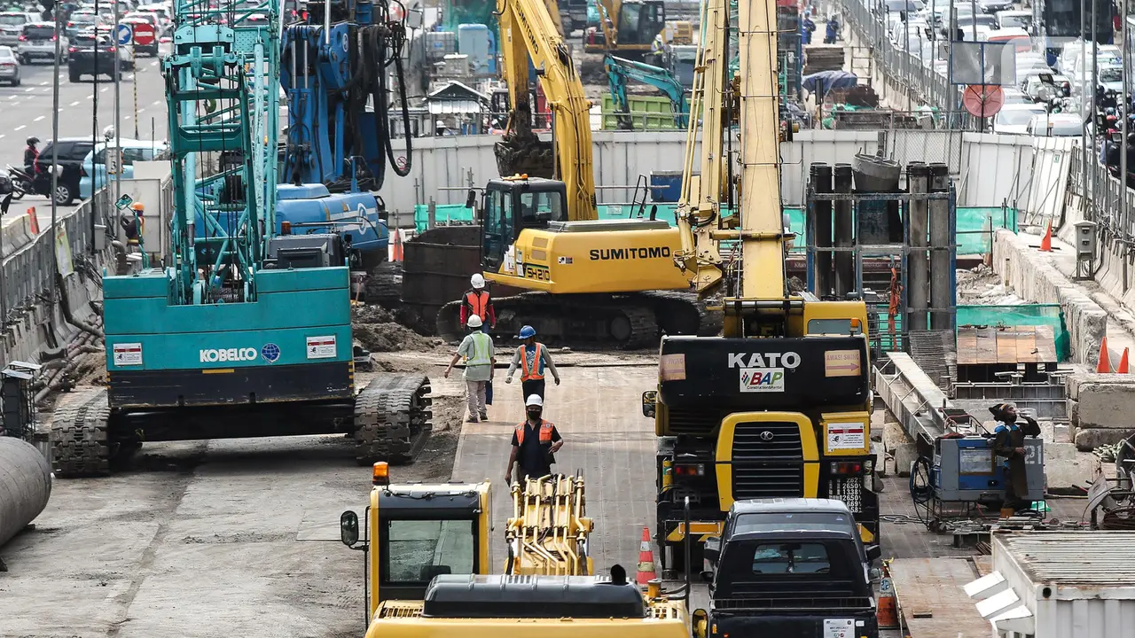 Progres Pembangunan MRT Stasiun Thamrin - Monas