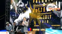 Manny Pacquiao dalam acara jumpa pers jelang duel melawan Lucas Matthysse di Kuala Lumpur, Malaysia.  (Marco/Liputan6.com)