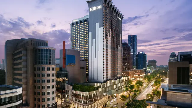 Lanskap Hilton Singapore Orchard. (Foto: Dok. Tim Golin)