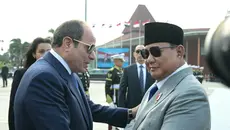Momen Prabowo Lepas Kepulangan Presiden Mesir El-Sisi di Halim